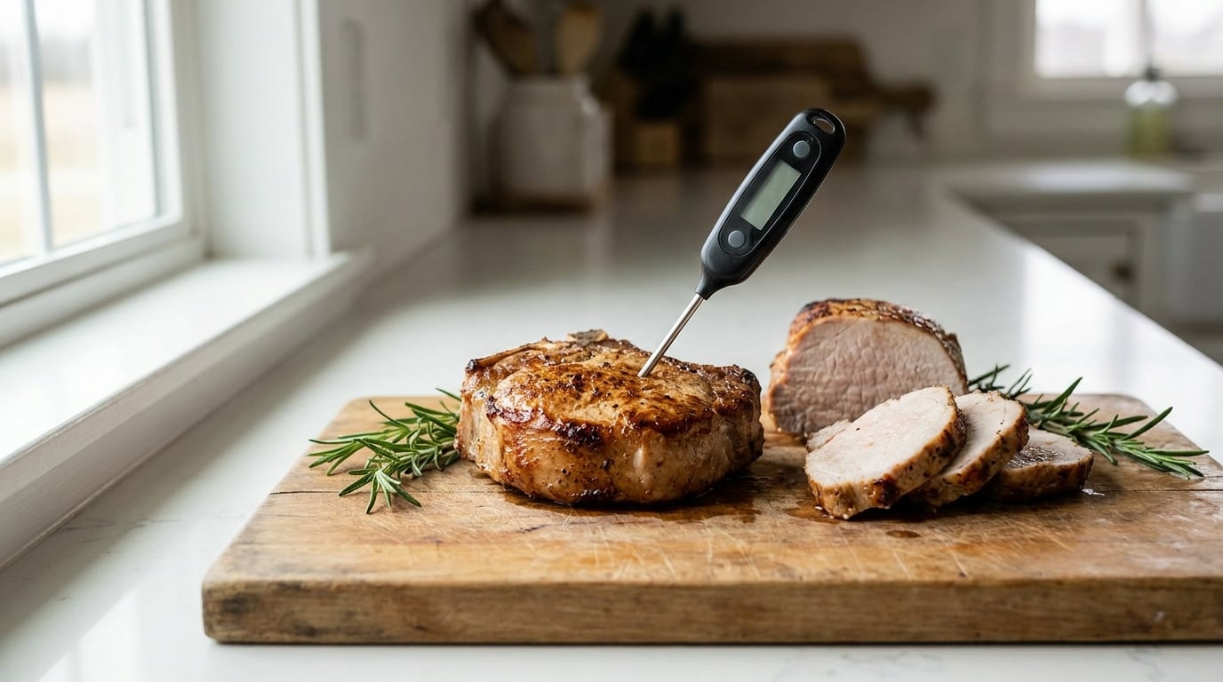 what temperature is pork done at