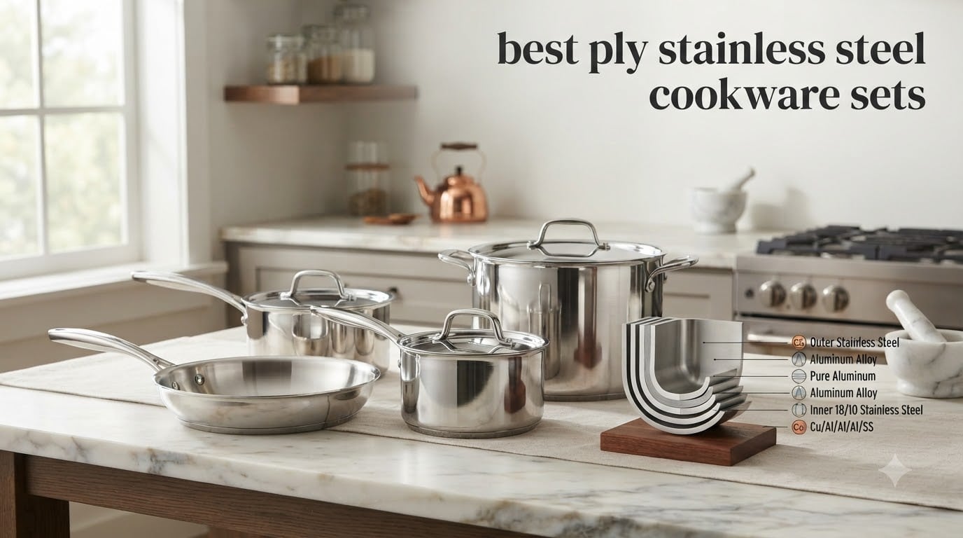 best 5 ply stainless steel cookware sets