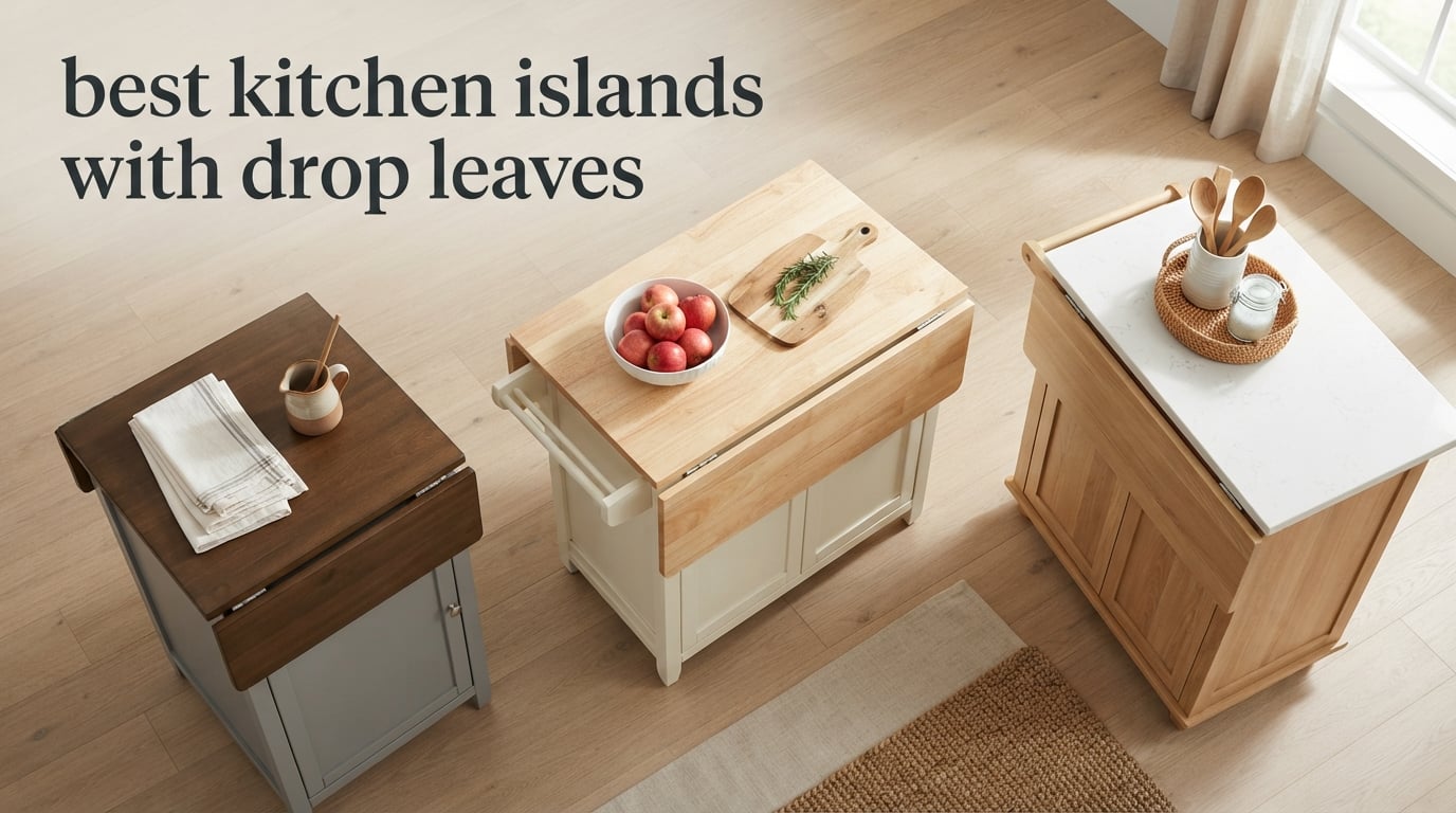 best kitchen islands with drop leaves
