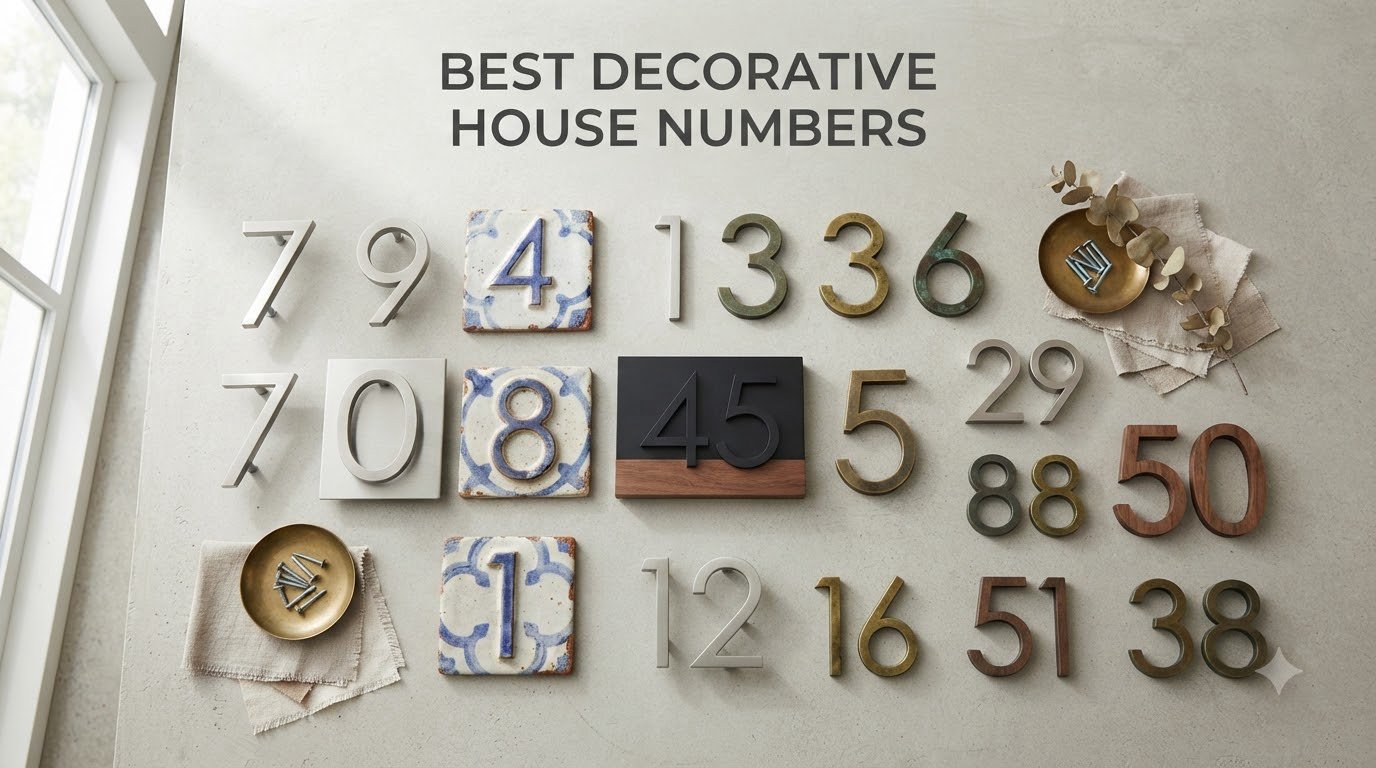 best decorative house numbers
