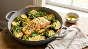 one pan salmon dinner recipes with vegetables