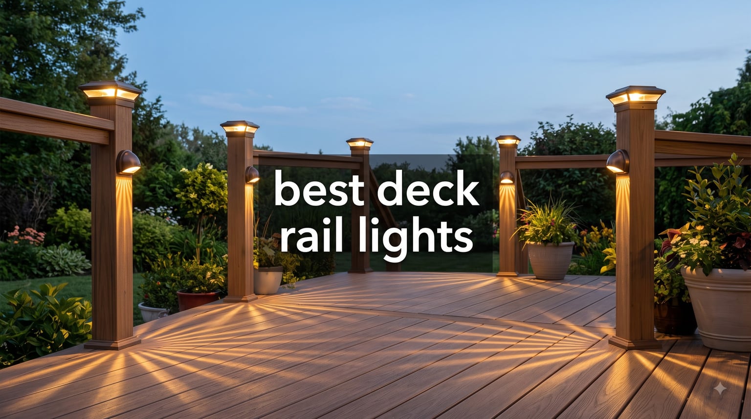 best deck rail lights