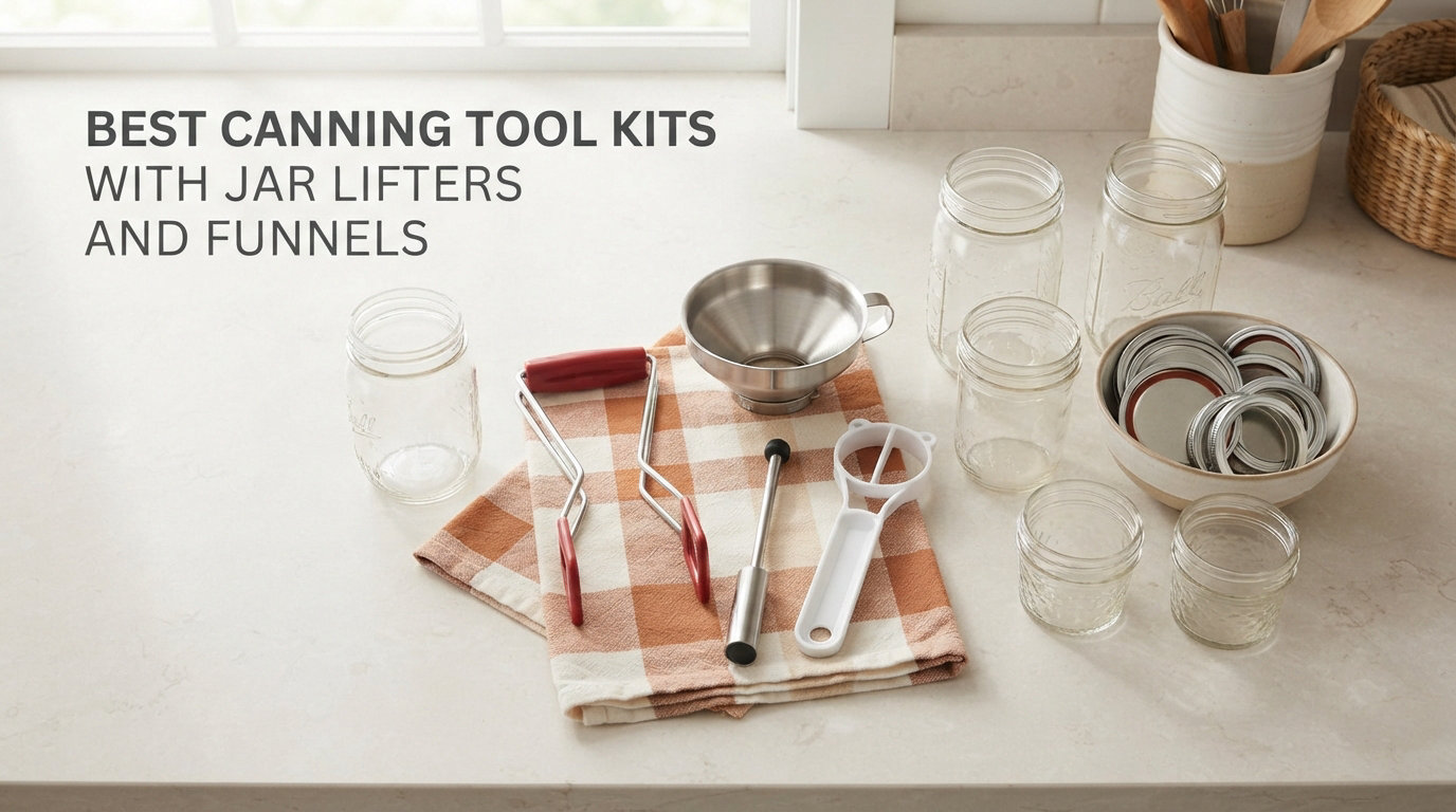 best canning tool kits with jar lifters and funnels