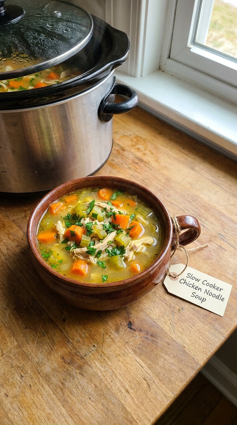 Slow Cooker Chicken Noodle Soup
