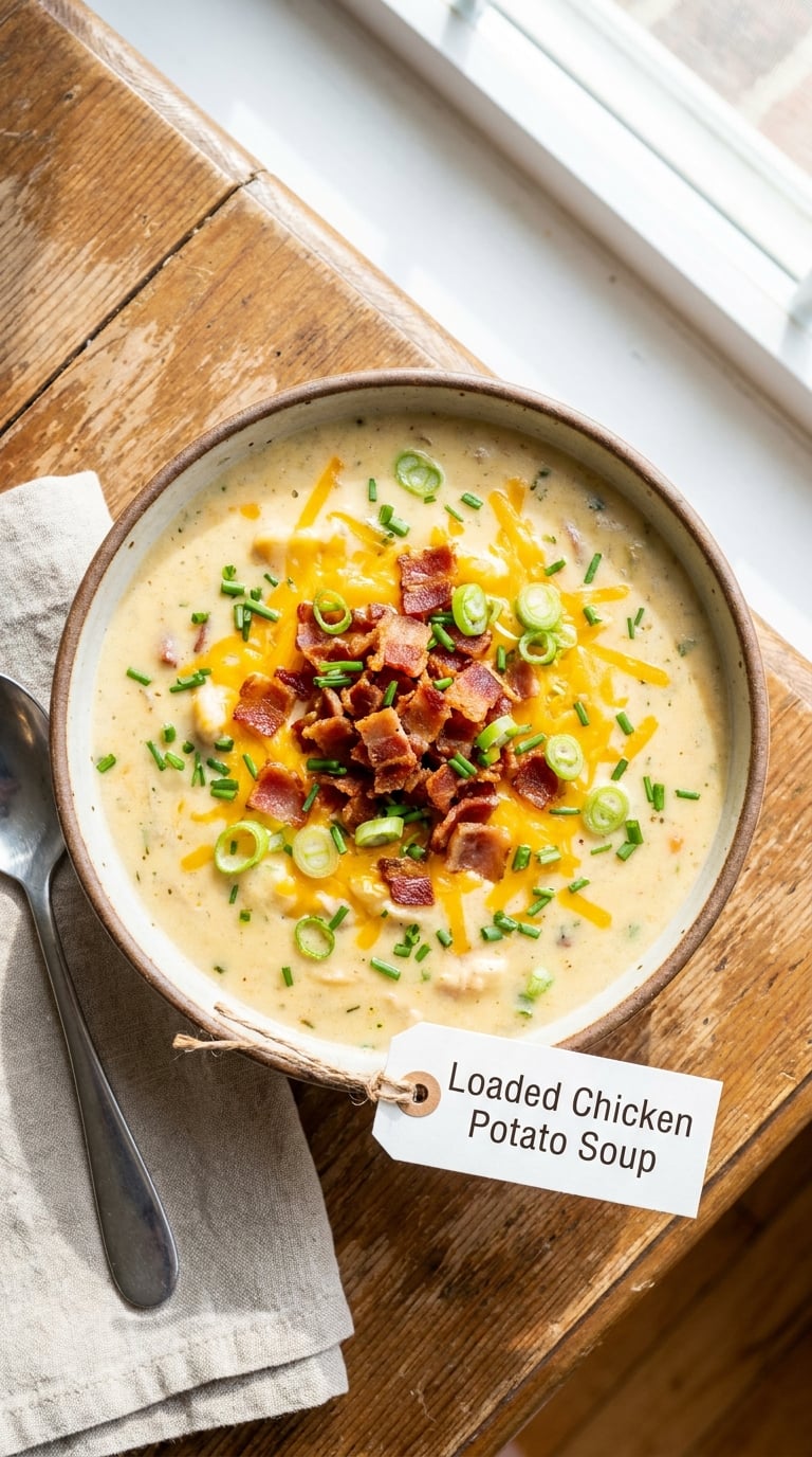 Loaded Chicken Potato Soup