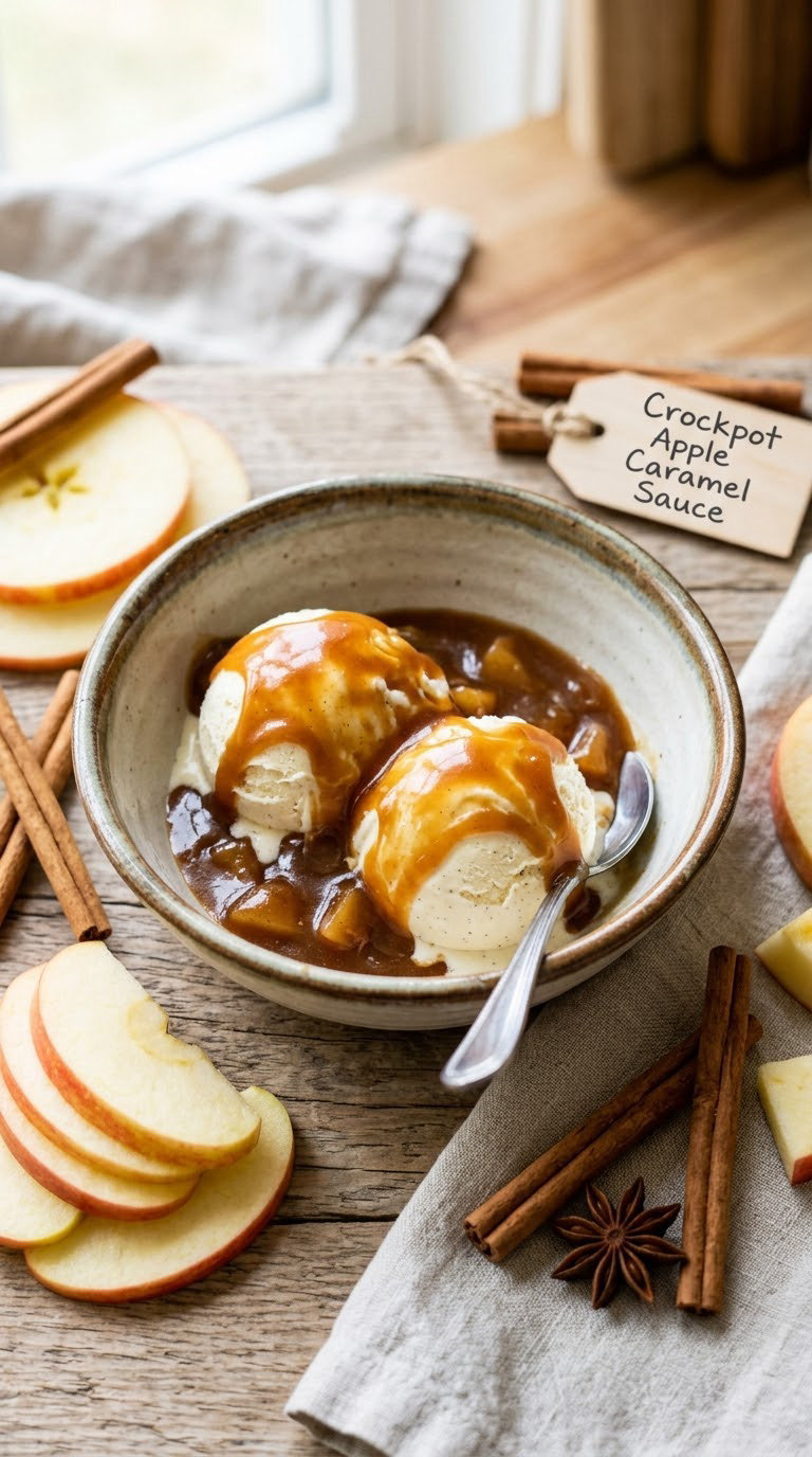 Crockpot Apple Caramel Sauce
