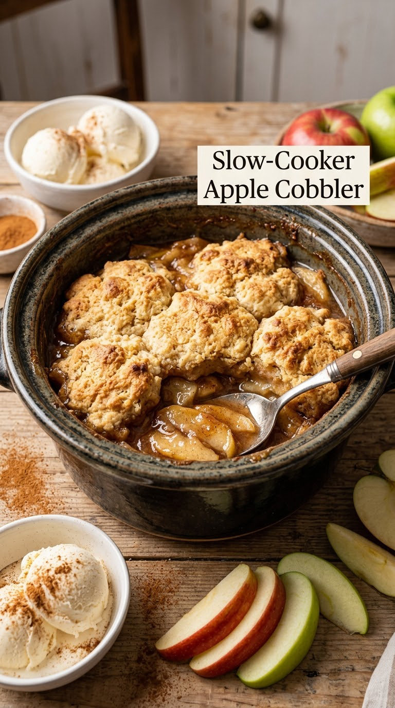 Slow-Cooker Apple Cobbler
