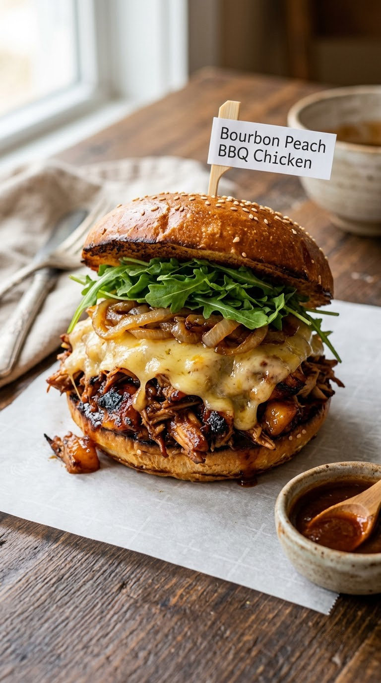 Bourbon Peach BBQ Chicken