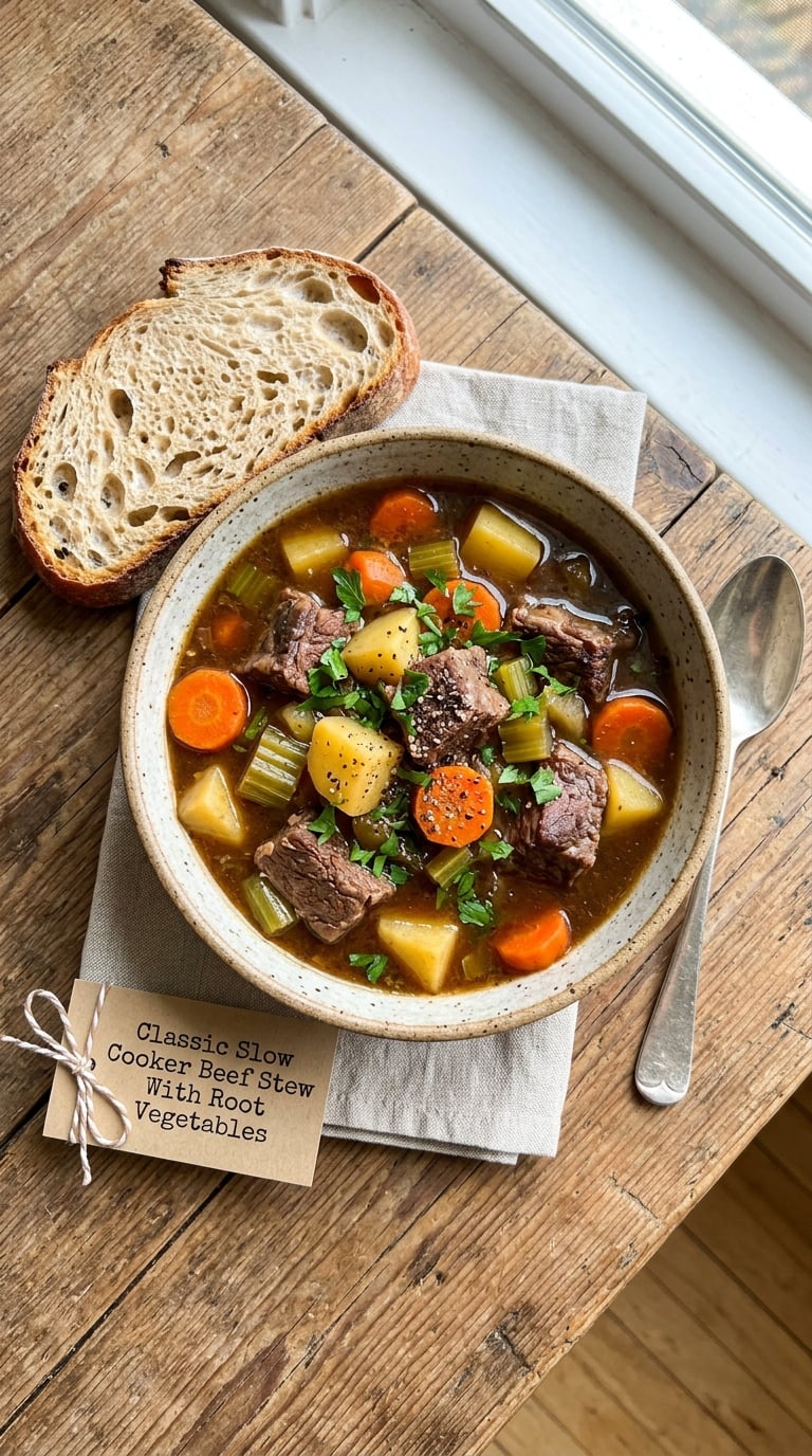 Classic Slow Cooker Beef Stew