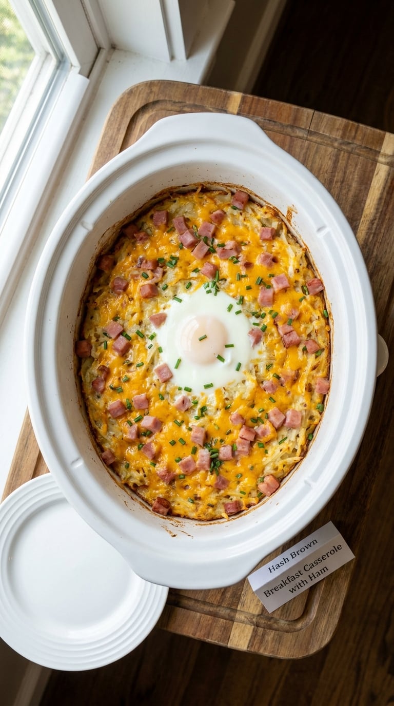 Hash Brown Breakfast Casserole with Ham