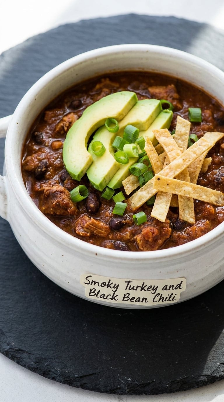 Smoky Turkey and Black Bean Chili