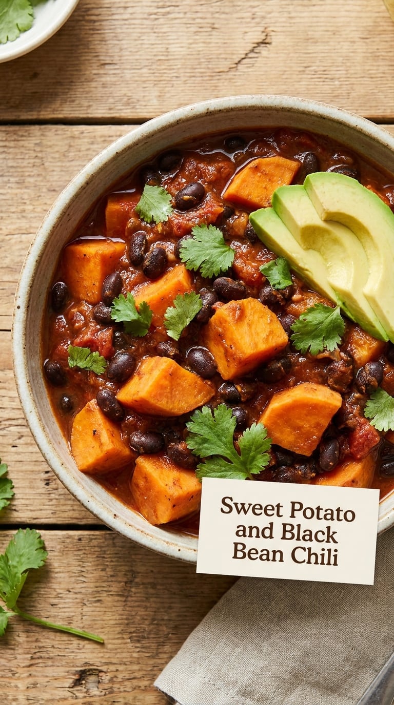 Sweet Potato and Black Bean Chili