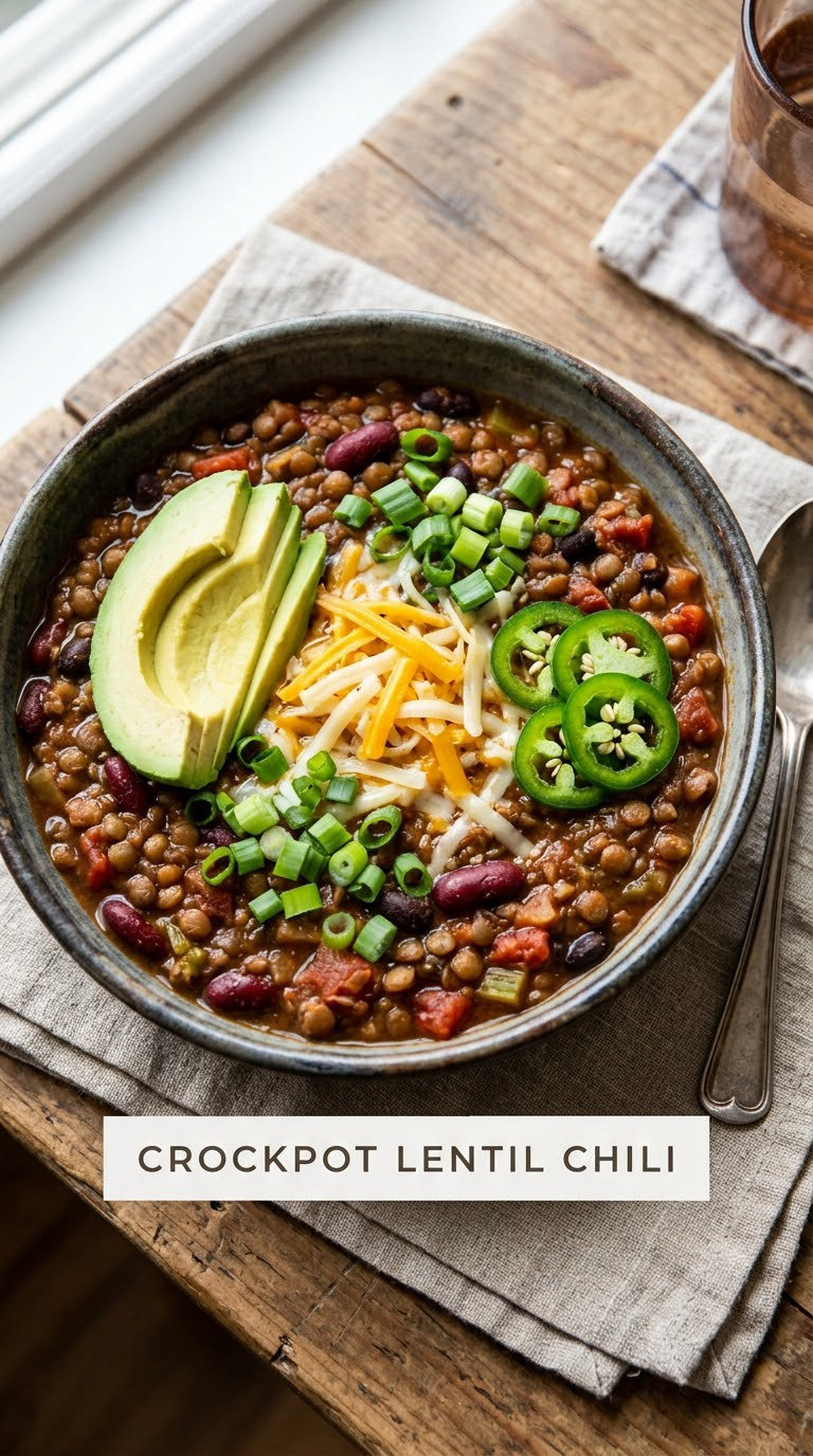 Crockpot Lentil Chili