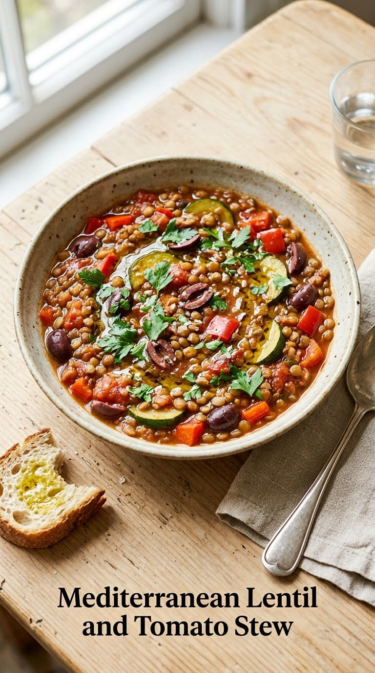 Mediterranean Lentil and Tomato Stew