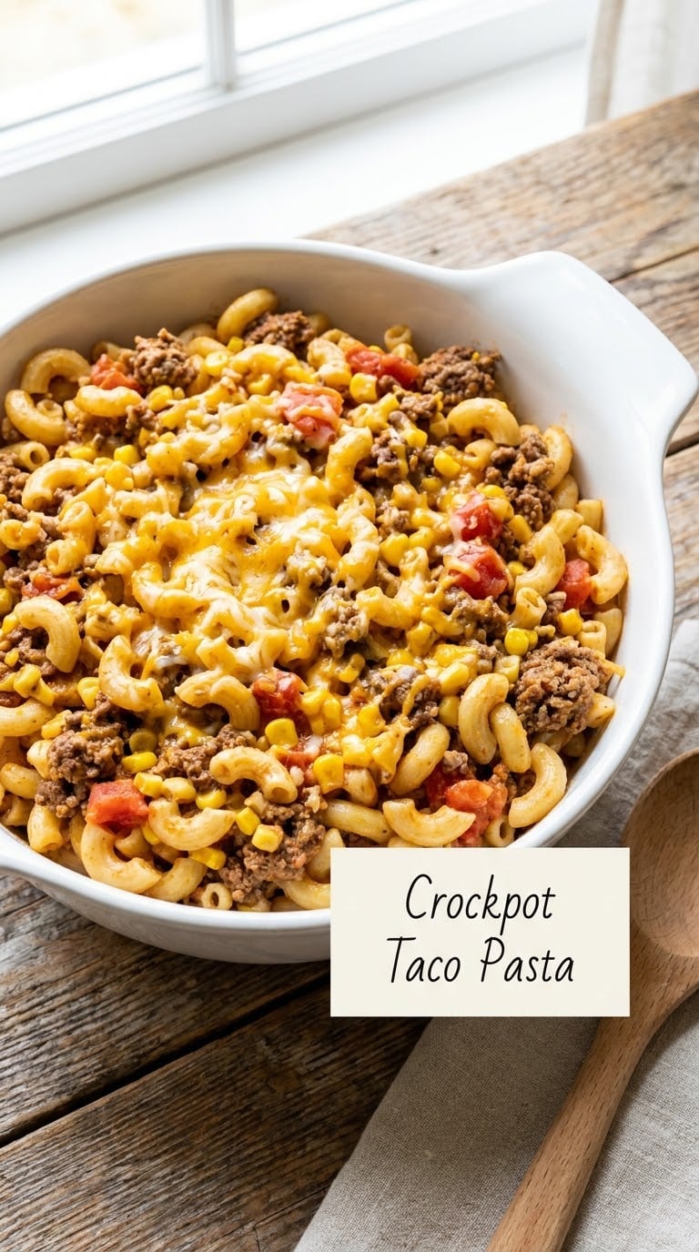 Crockpot Taco Pasta