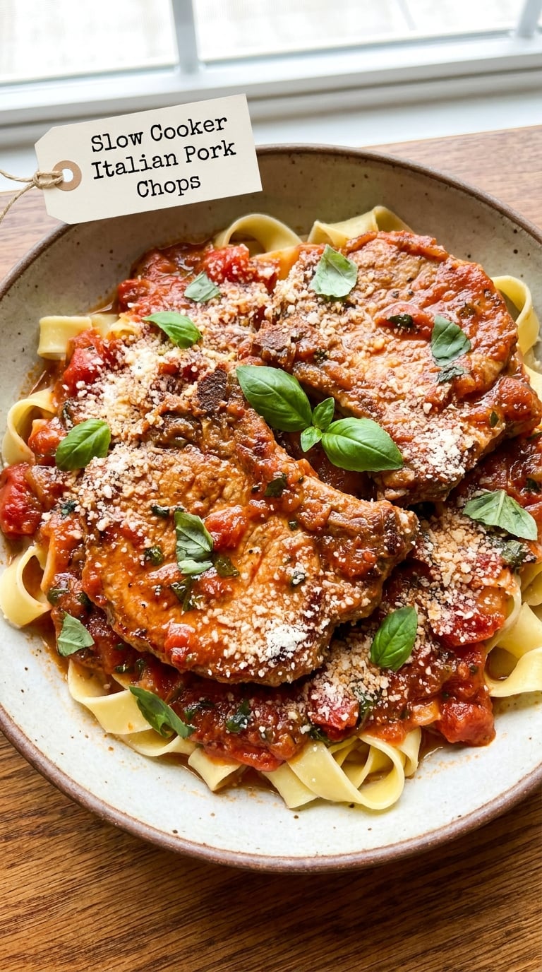 Slow Cooker Italian Pork Chops