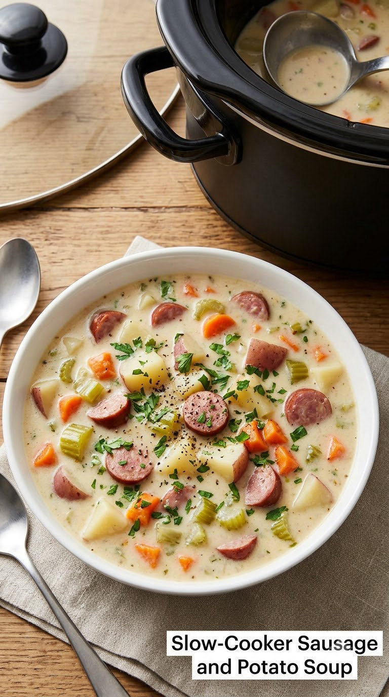 Slow-Cooker Sausage and Potato Soup