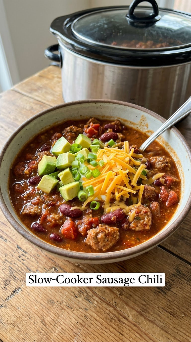 Slow-Cooker Sausage Chili