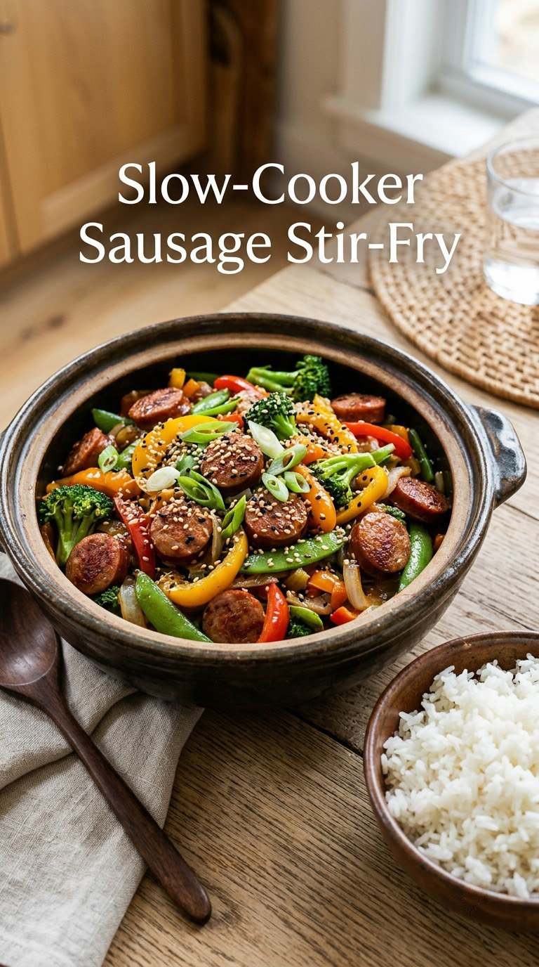 Slow-Cooker Sausage Stir-Fry