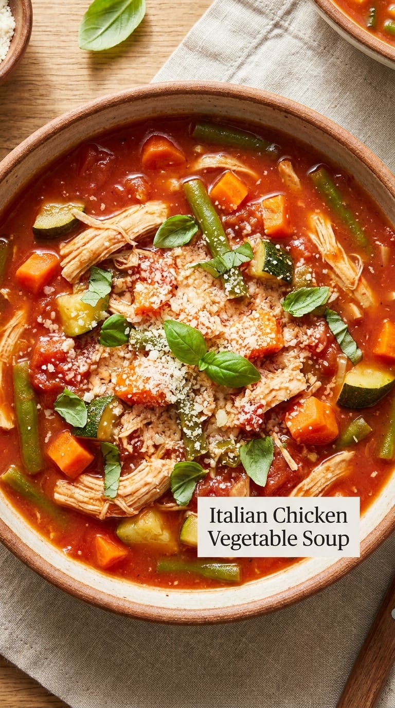Italian Chicken Vegetable Soup