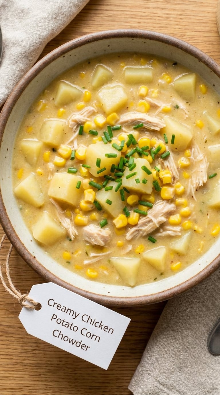 Creamy Chicken Potato Corn Chowder
