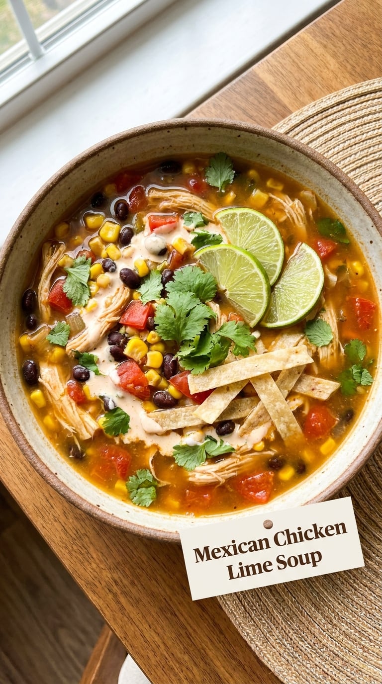 Mexican Chicken Lime Soup