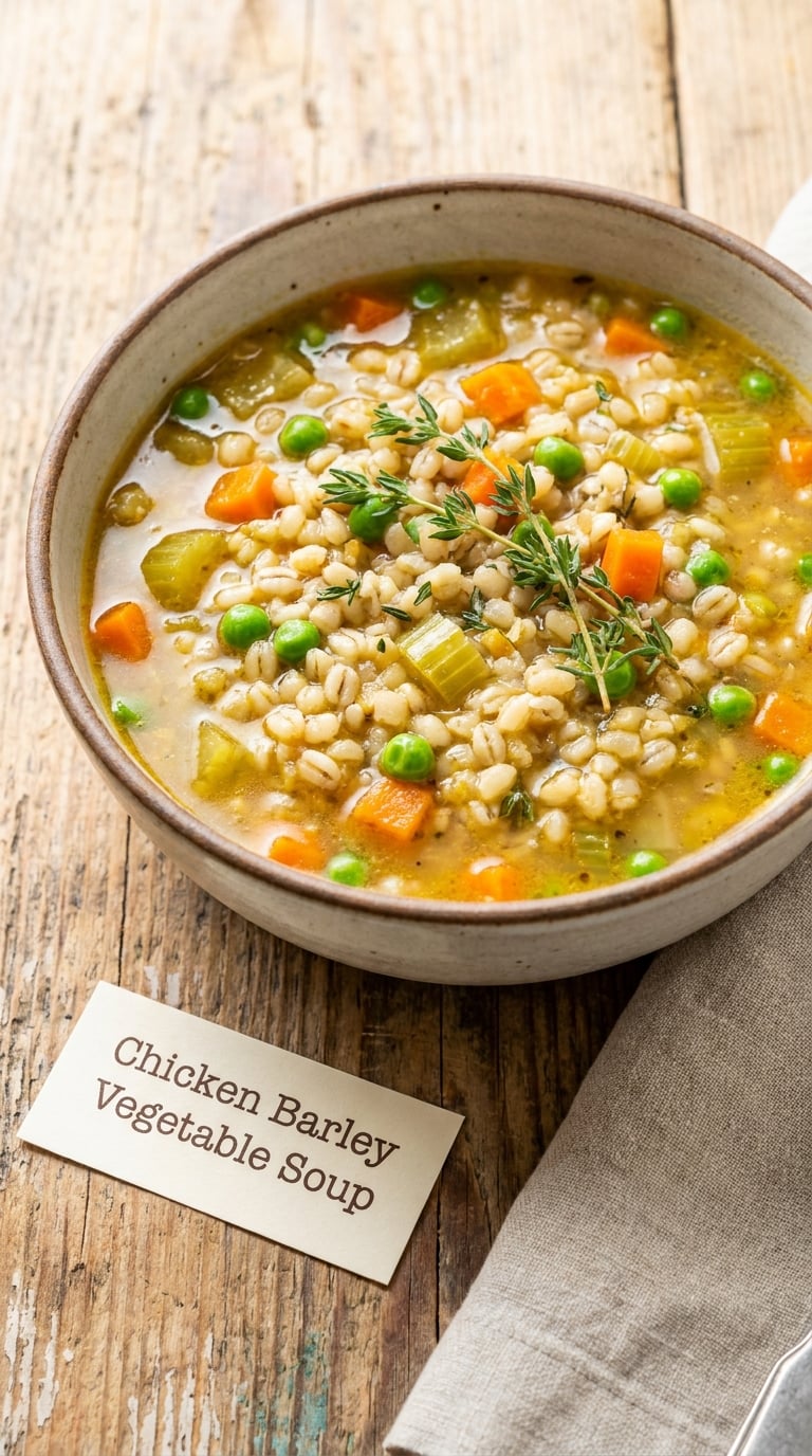 Chicken Barley Vegetable Soup
