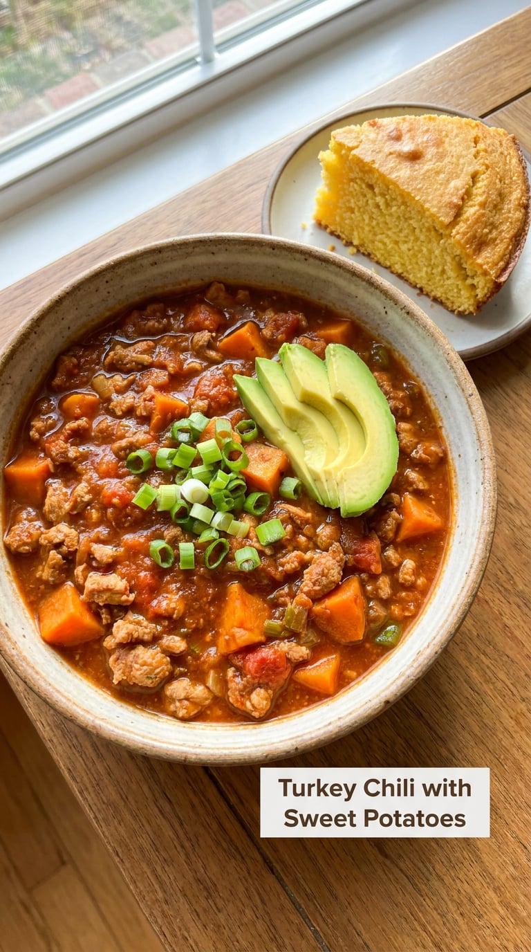 Turkey Chili with Sweet Potatoes