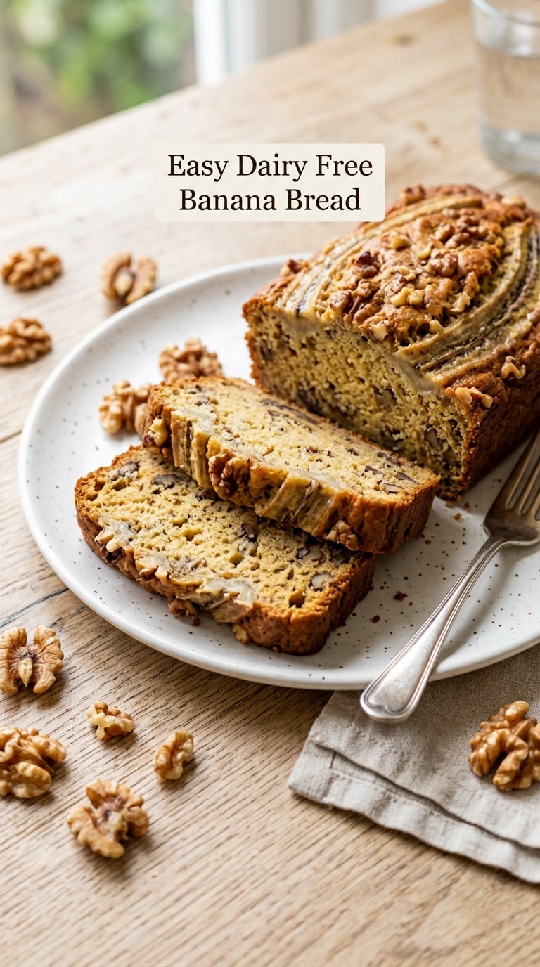Easy Dairy Free Banana Bread