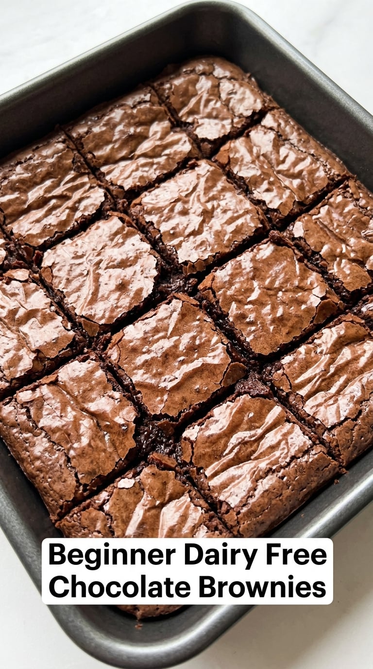 Beginner Dairy Free Chocolate Brownies