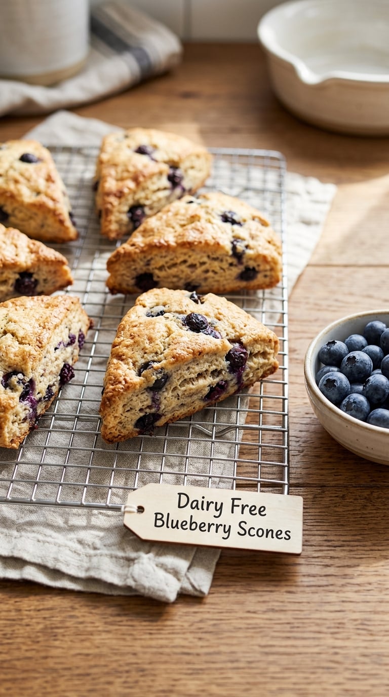 Dairy Free Blueberry Scones