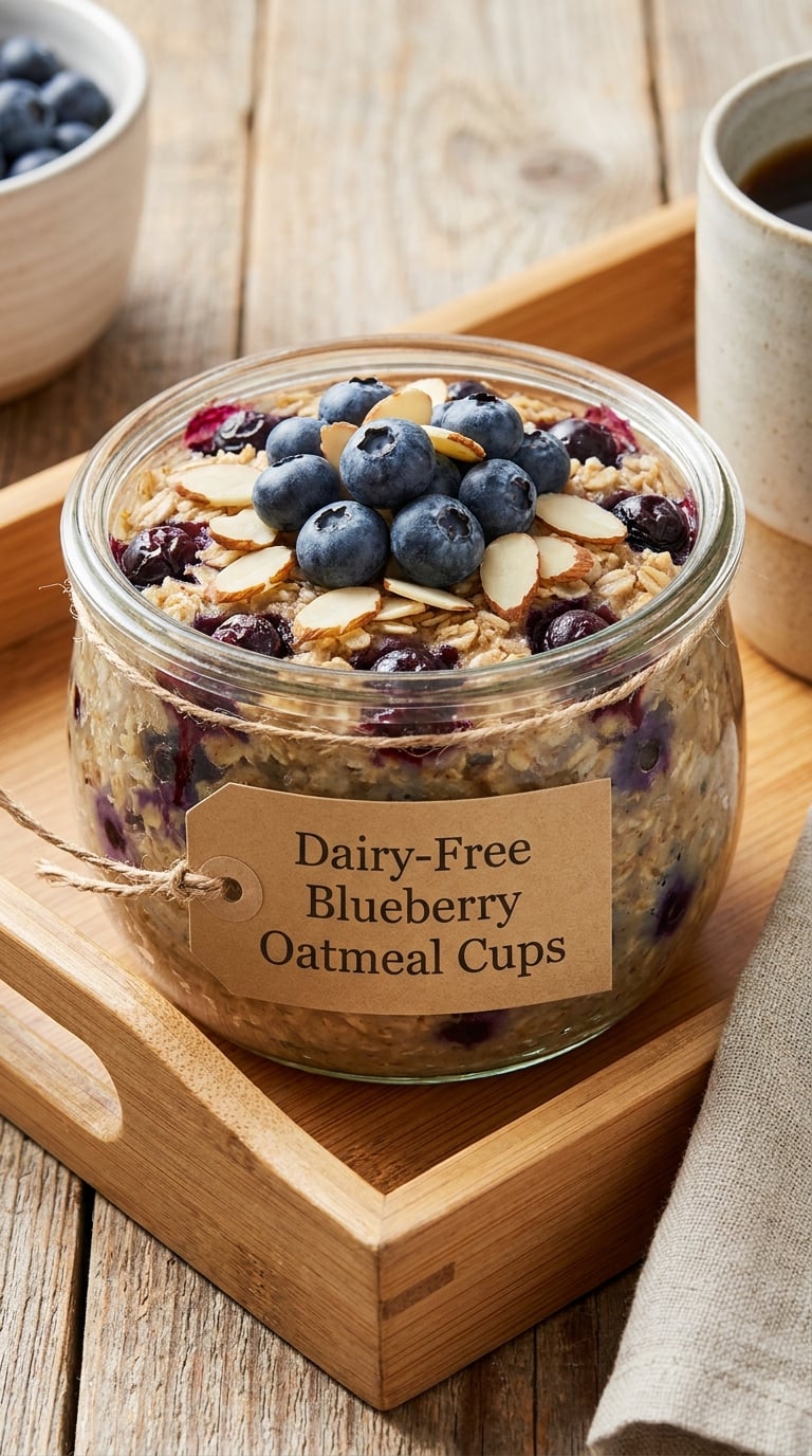 Dairy-Free Blueberry Oatmeal Cups