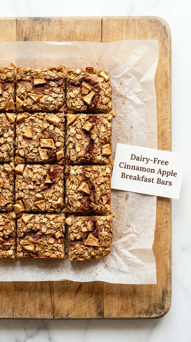 Dairy-Free Cinnamon Apple Breakfast Bars