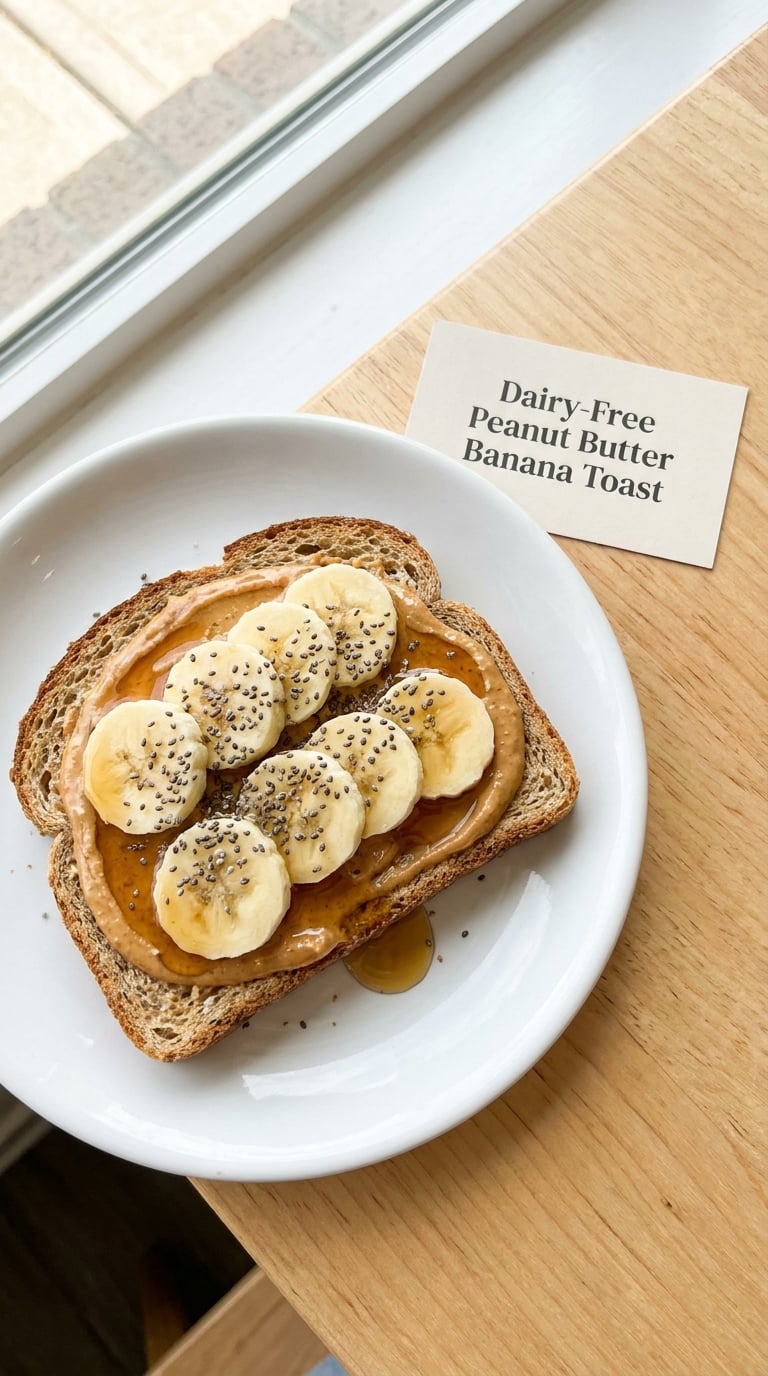 Dairy-Free Peanut Butter Banana Toast