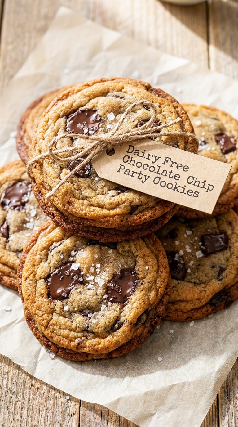 Dairy Free Chocolate Chip Party Cookies