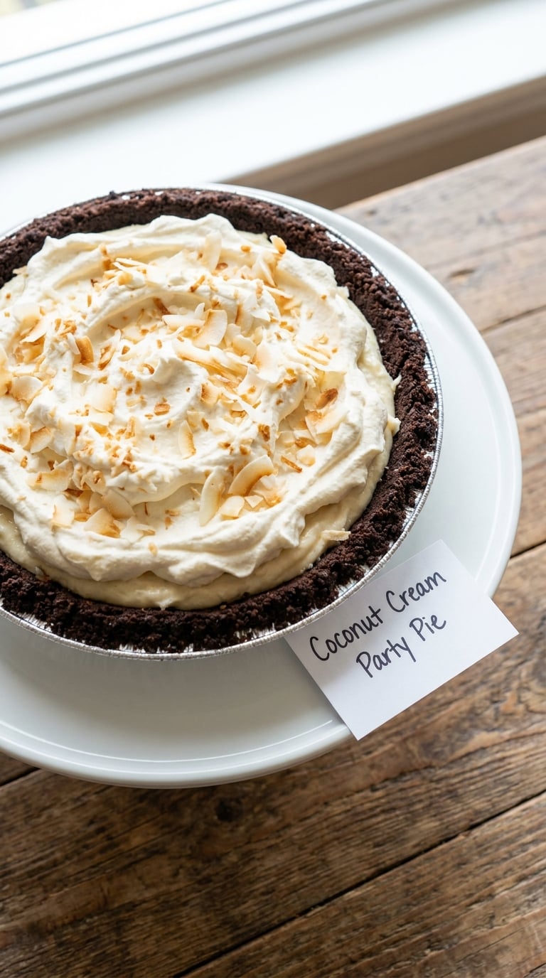 Coconut Cream Party Pie