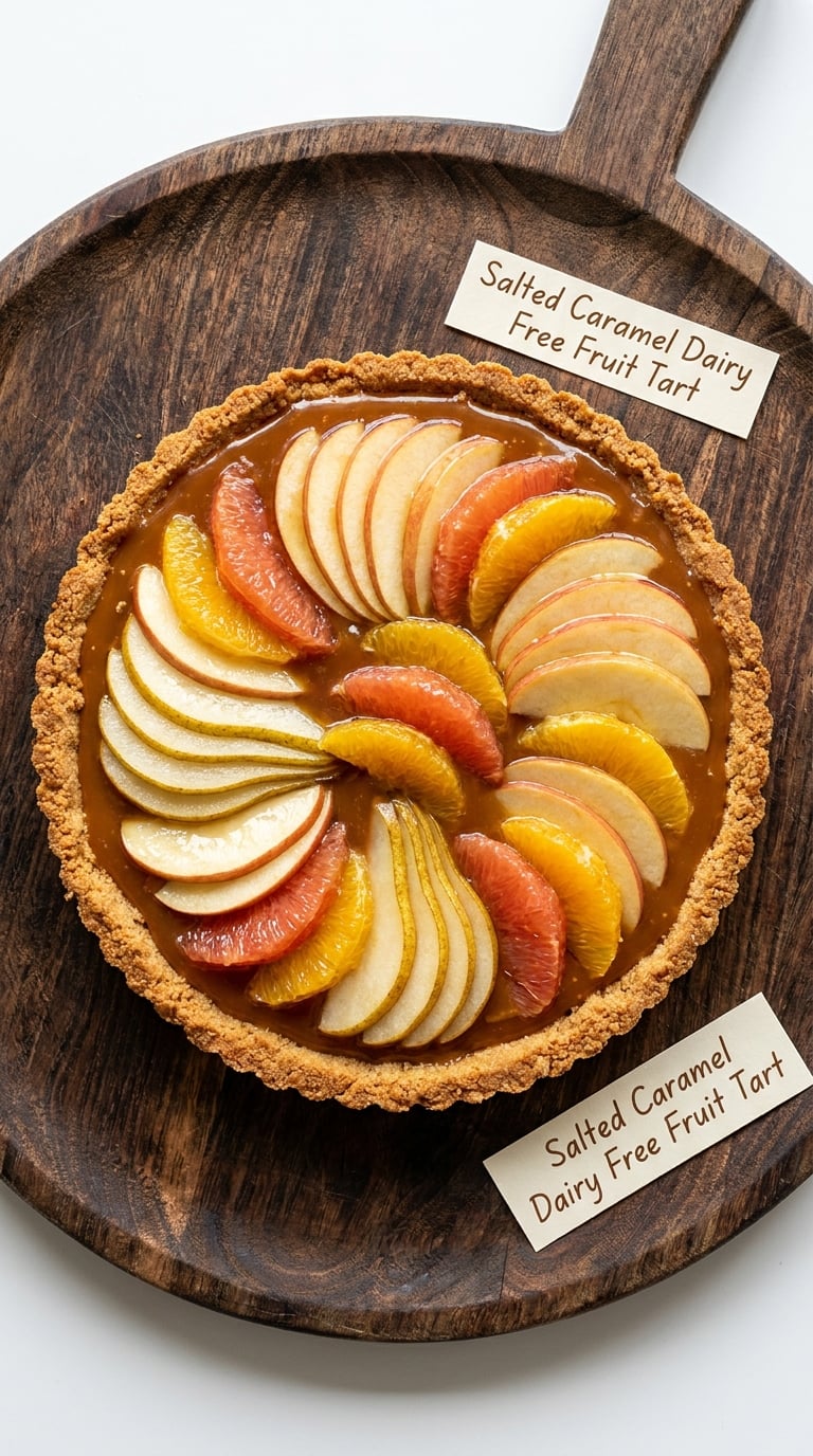Salted Caramel Dairy Free Fruit Tart