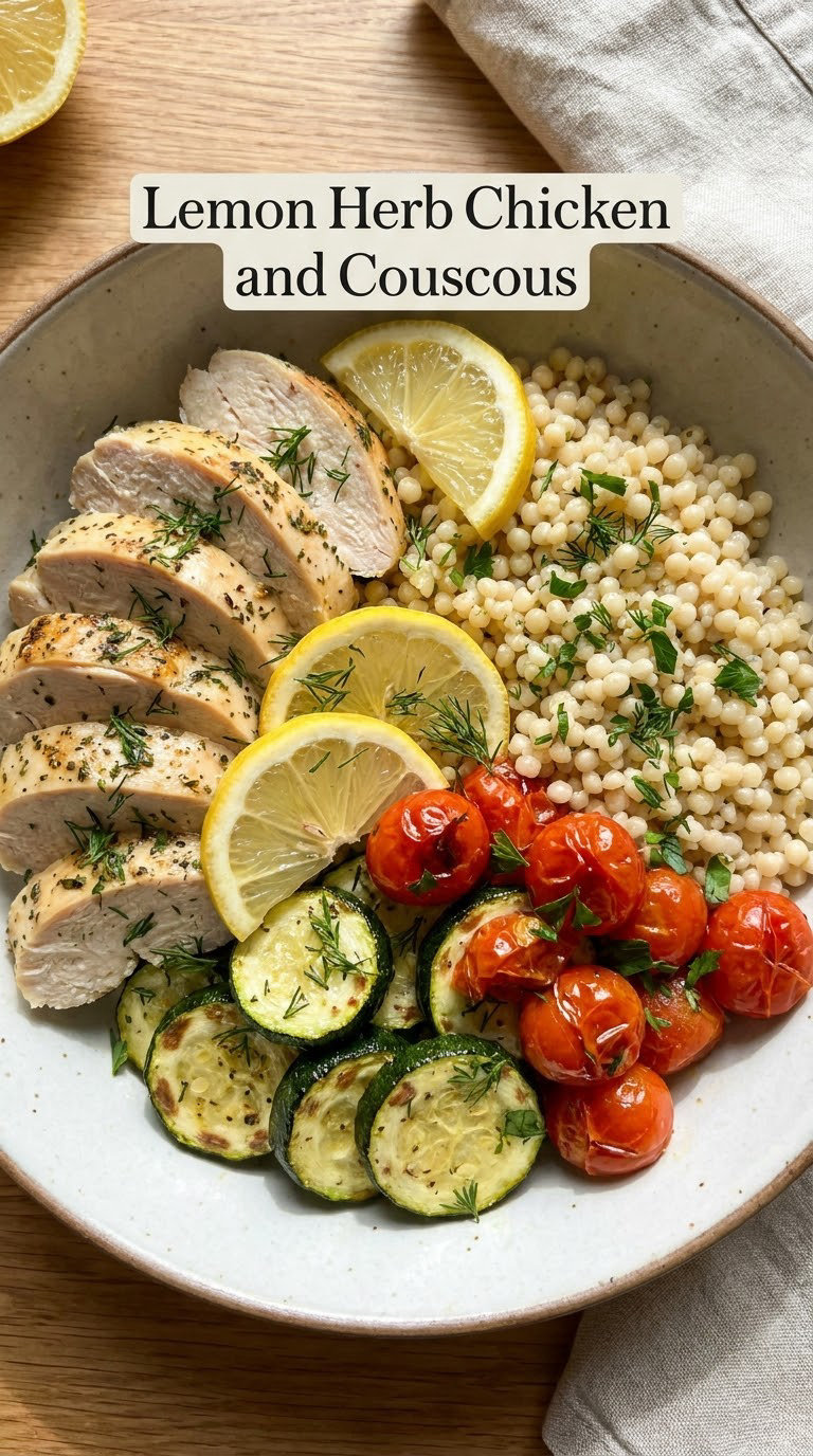 Lemon Herb Chicken and Couscous