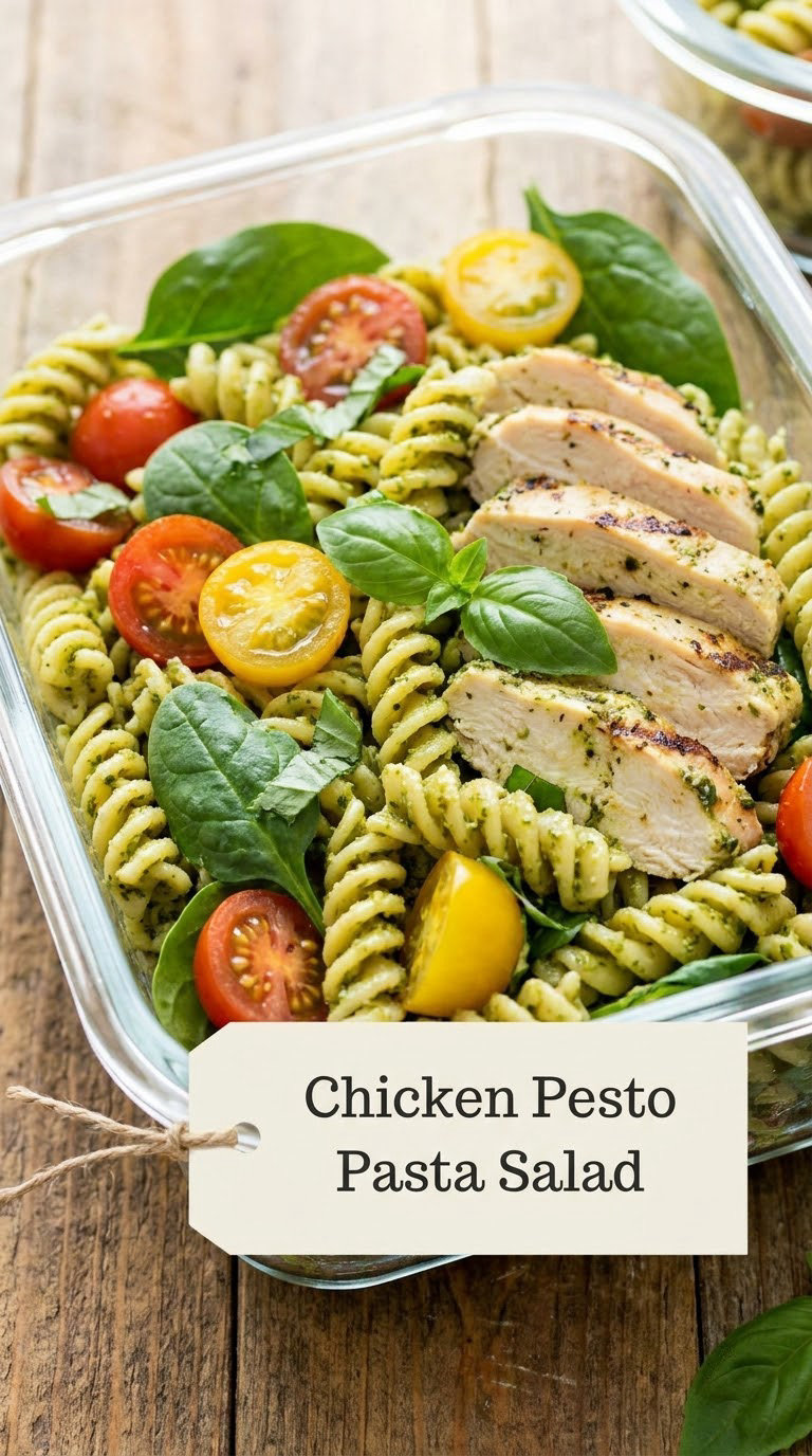 Chicken Pesto Pasta Salad