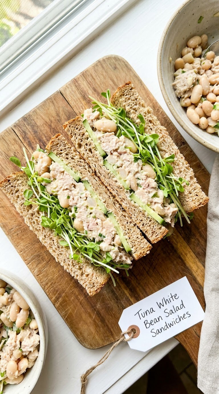 Tuna White Bean Salad Sandwiches
