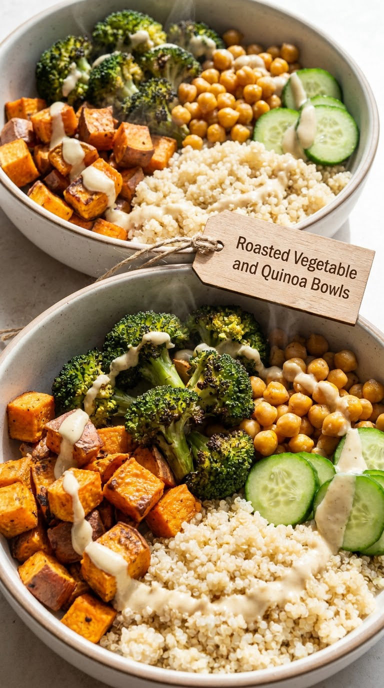 Roasted Vegetable and Quinoa Bowls