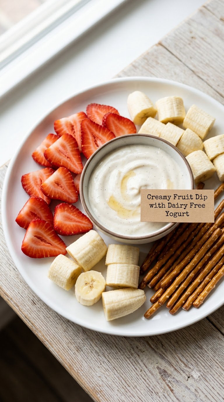 Creamy Fruit Dip with Dairy Free Yogurt