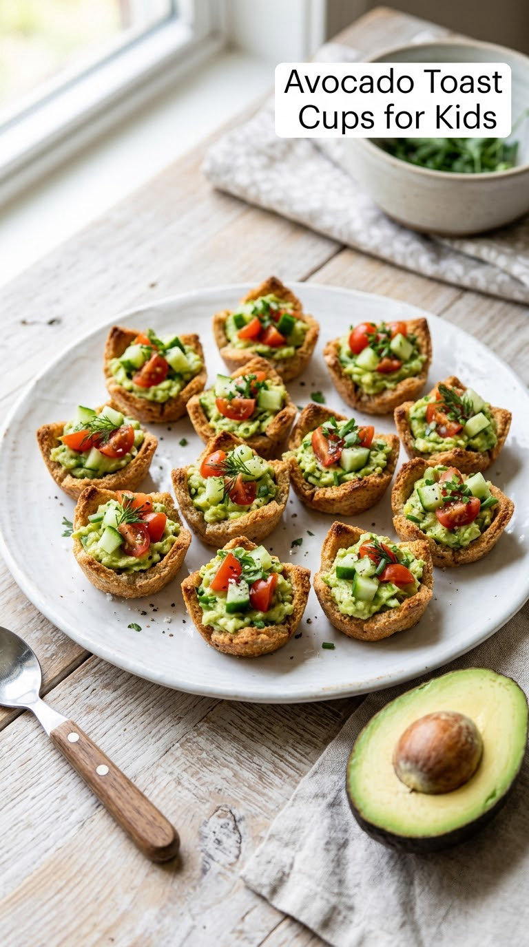 Avocado Toast Cups for Kids