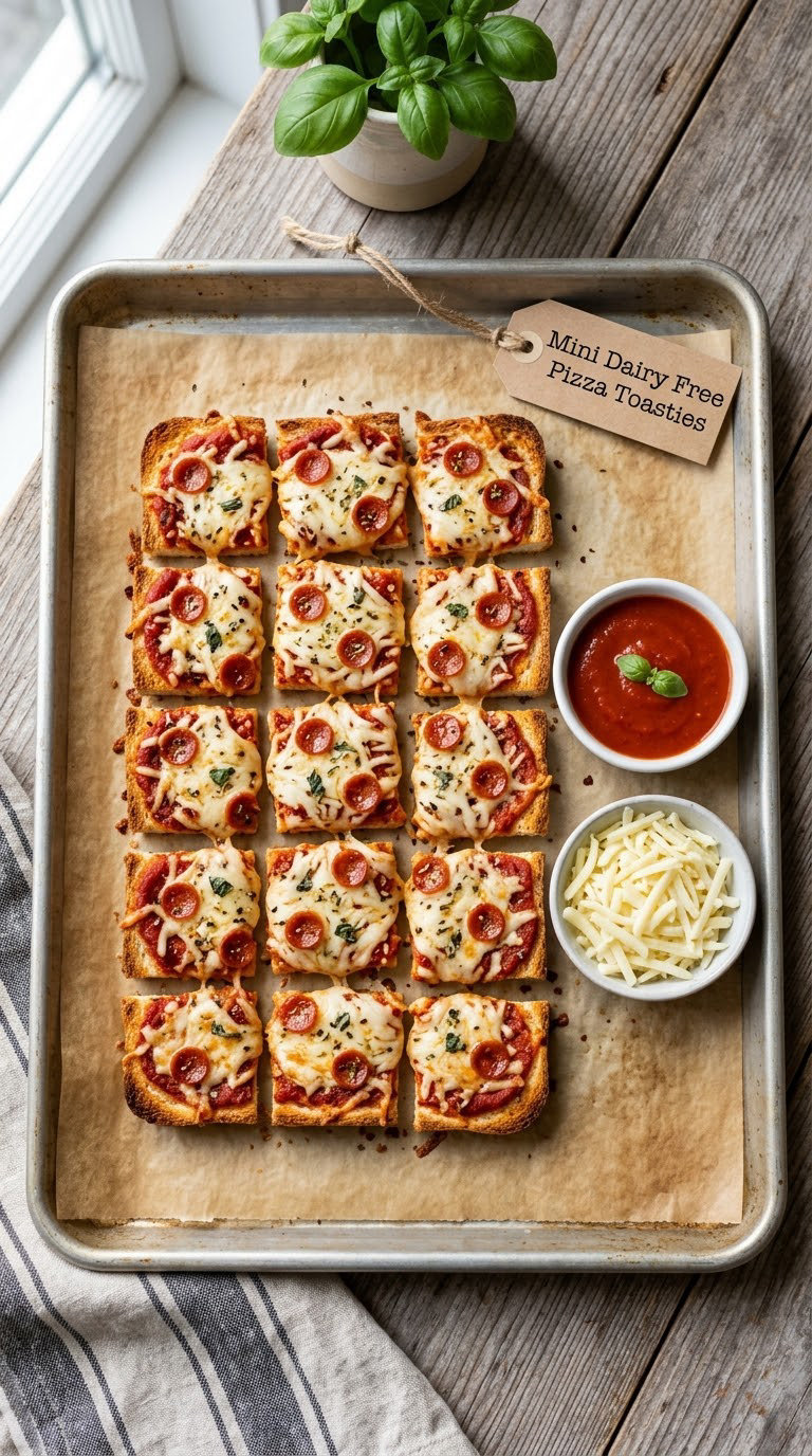 Mini Dairy Free Pizza Toasties
