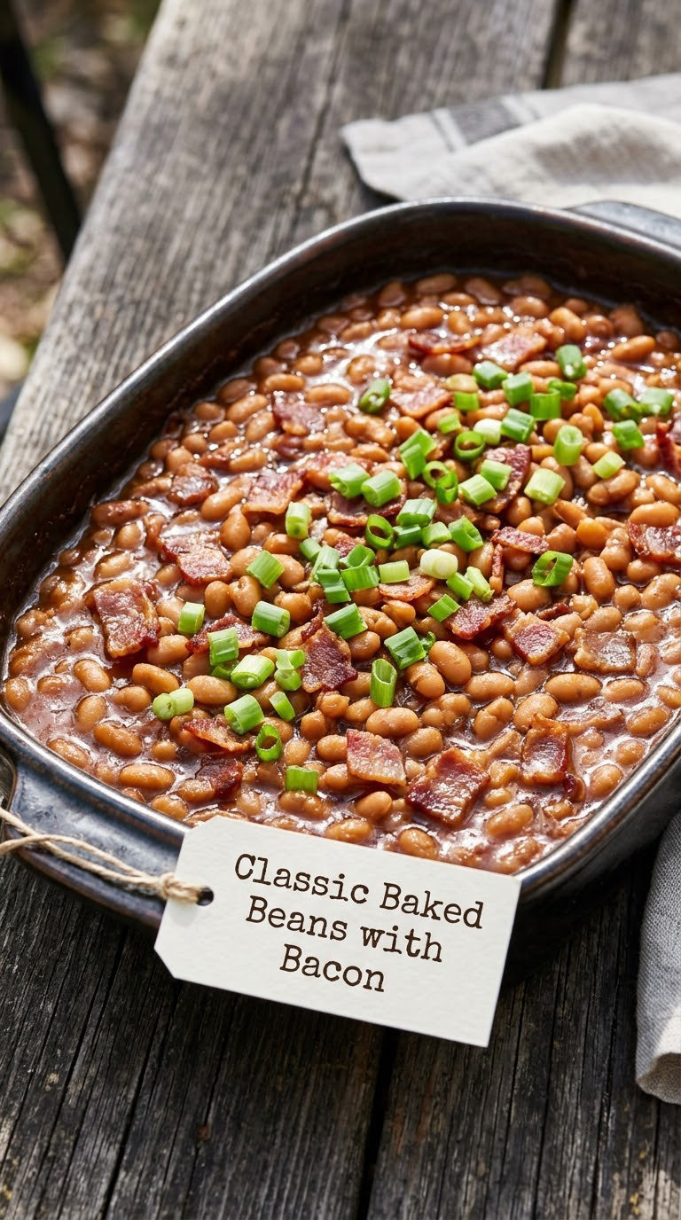Classic Baked Beans with Bacon