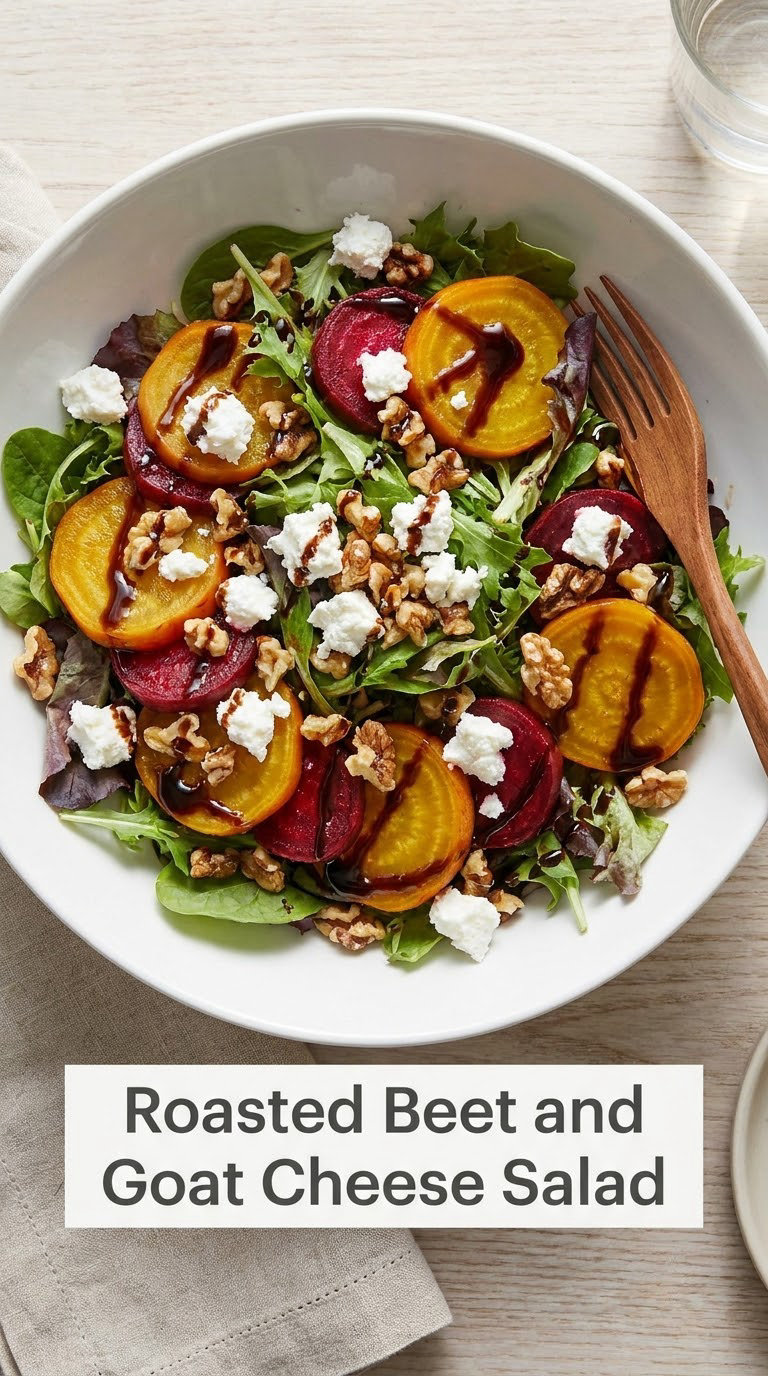 Roasted Beet and Goat Cheese Salad