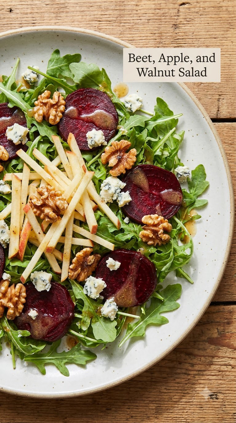 Beet, Apple, and Walnut Salad