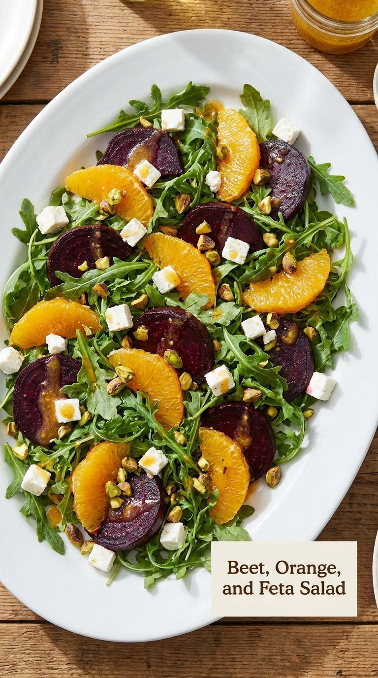 Beet, Orange, and Feta Salad