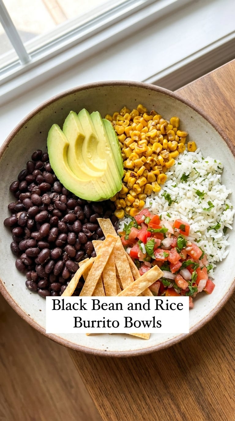 Black Bean and Rice Burrito Bowls