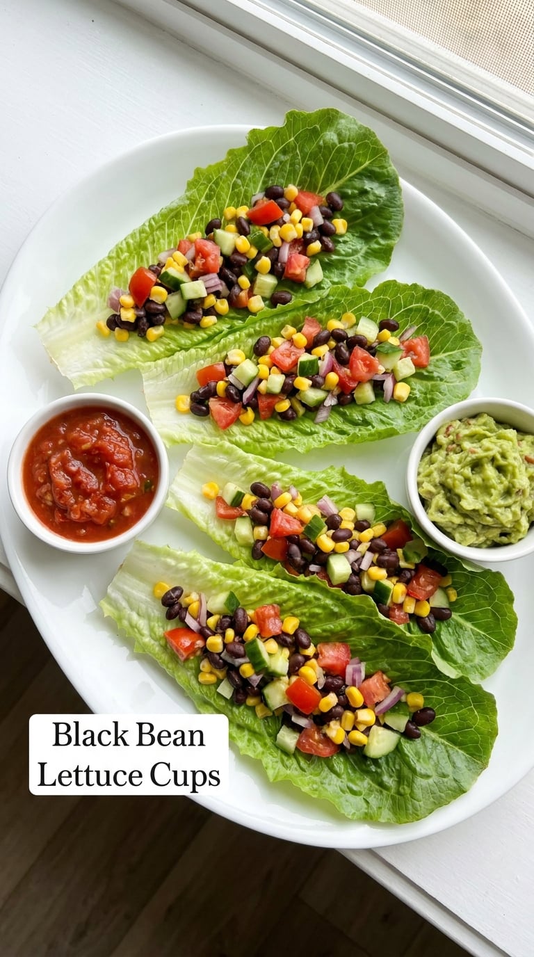 Black Bean Lettuce Cups